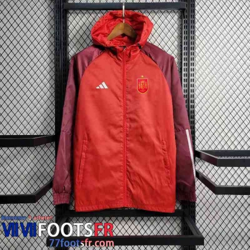 Coupe Vent Espagne rouge Homme 2023 2024 WK568