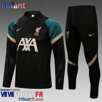 Survetement de Foot Liverpool noir Enfant 21 22 TK163