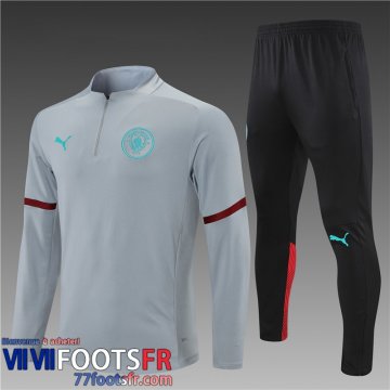 Survetement de Foot Manchester City gris Enfant 21 22 TK139