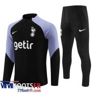 Survetement de Foot Tottenham noir Homme 2023 2024 TG859