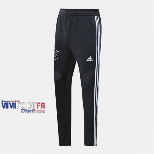 Promo: Nouveau Pantalon Entrainement Foot Manchester United Thailandais Noir Blanc 2019/2020