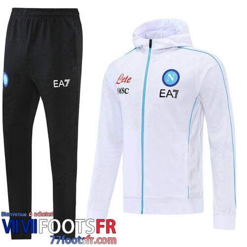 Veste Foot - Sweat A Capuche SSC Naples Blanc Homme 2022 2023 JK321