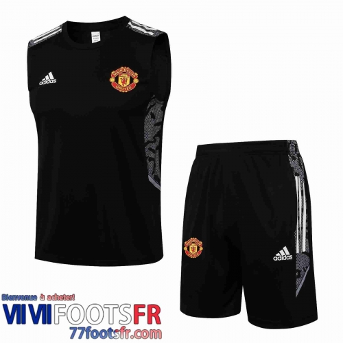 Sans manches Manchester United noir Homme 21 22 PL229