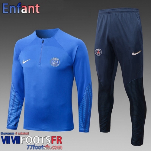 KIT: Survetement de Foot PSG bleu Enfant 2022 2023 TK439