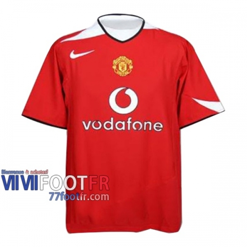 77footfr Retro Maillot de foot Manchester United Domicile 2004/2006