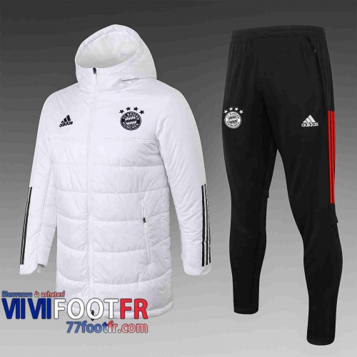 77footfr Doudoune Foot Bayern Munich blanc 2020 2021 H0001