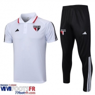 Polo foot Sao Paulo Blanc Homme 2023 2024 PL674