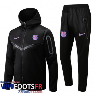 Veste Foot - Sweat A Capuche Barcelone noir Homme 2022 2023 JK430