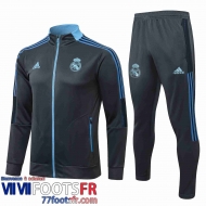 Veste Foot Real Madrid Gris foncé Homme 21 22 JK246