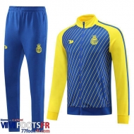 Veste Foot Al-Nass bleu jaune Homme 2023 2024 JK681