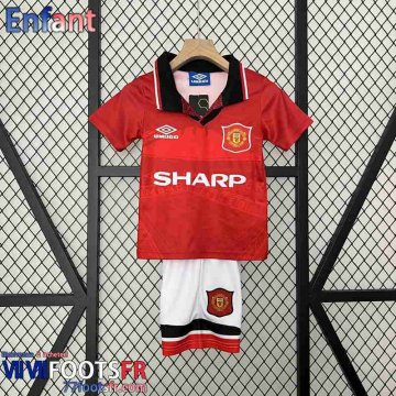 Retro Maillot De Foot Manchester United Domicile Enfant 94 96 FG477