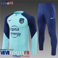 Survetement de Foot Atletico Madrid bleu Enfant 22 23 TK314