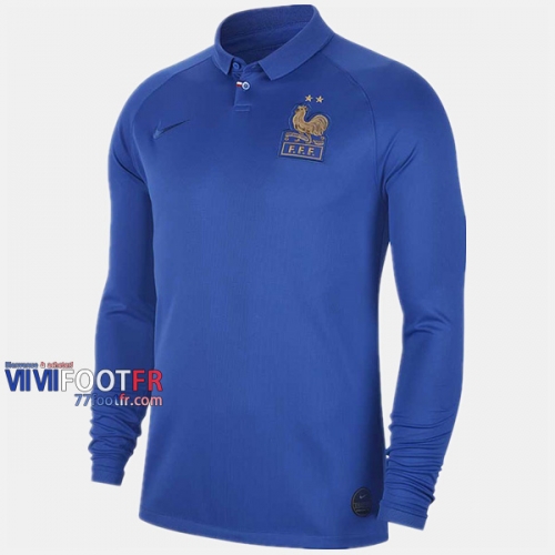 Flocage Personnalise Maillot Equipe France Manche Longue 100Eme Anniversaire 2019/2020 Nouveau