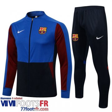 Veste Foot Barcelone Bleu-bleu foncé Homme 2021 2022 JK143