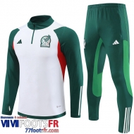 Survetement de Foot Mexique Blanc Homme 2023 2024 TG822