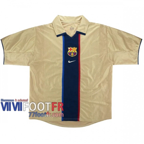 77footfr Retro Maillot de foot FC Barcelone Exterieur 2001/2003