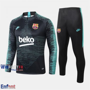 Promo: Ensemble Survetement FC Barcelone Enfant Noir 2019/2020 Thailande