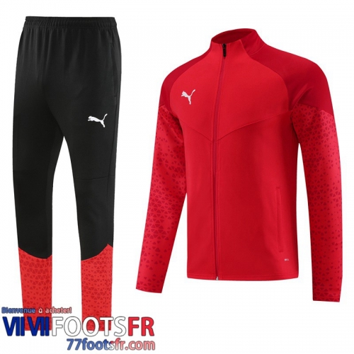 Veste Foot Sport rouge Homme 2023 2024 JK747