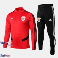 Promo: Ensemble Survetement Benfica FC Enfant Rouge 2019/2020 Nouveau