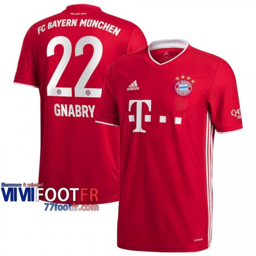 Maillot de foot Bayern Munich Serge Gnabry #22 Domicile 2020 2021