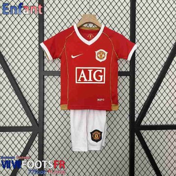 Retro Maillot De Foot Manchester United Domicile Enfant 06 07 FG458