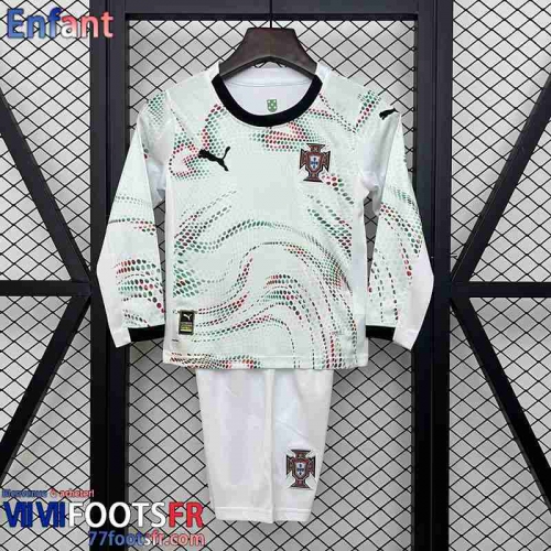 Maillot De Foot Portugal Manche Longue Exterieur Enfant 2025