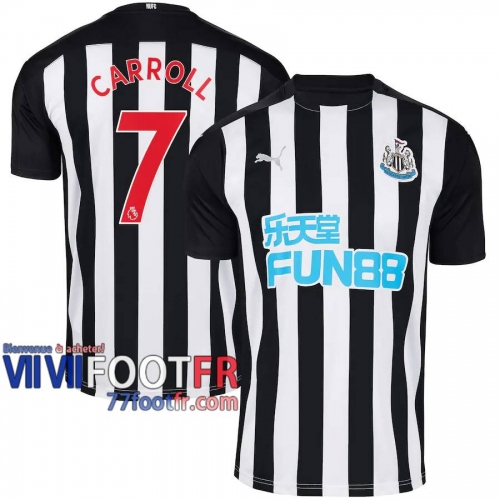 77footfr Newcastle United Maillot de foot Carroll #7 Domicile 20-21