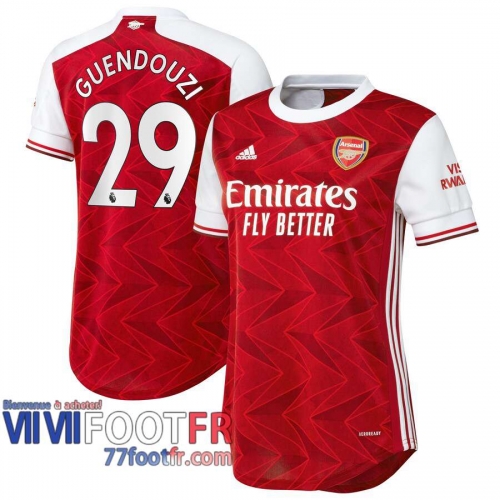 Maillot de foot Arsenal Guendouzi #29 Domicile Femme 2020 2021