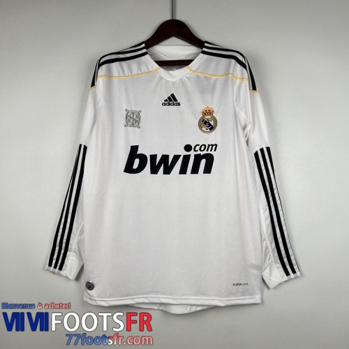 Retro Maillot De Foot Manche Longue Real Madrid Domicile Homme Manche Longue 09/10 FG298