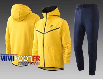 Survetement Foot Sport Sweat a Capuche - Veste Jaune 2020 2021