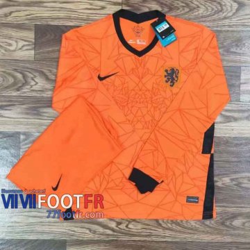 77footfr Maillots foot Netherlands Domicile Manche Longue 2020 2021