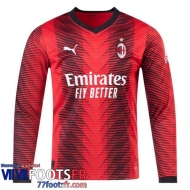 Maillot De Foot AC Milan Domicile Homme Manche Longue 2023 2024