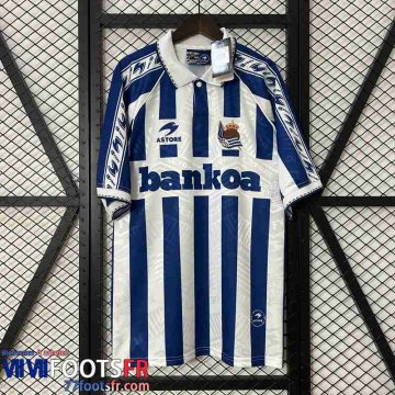 Retro Maillot De Foot Real Sociedad Domicile Homme 94 95 FG593