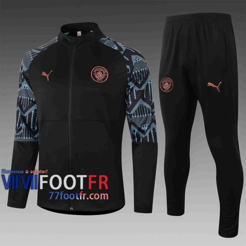 77footfr Manchester City Veste foot noir 20-21 A378