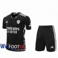 77footfr Maillots foot Arsenal Gardiens de but black 2020 2021