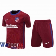 77footfr Maillots foot Atletico Madrid Gardiens de but Dark red 2020 2021