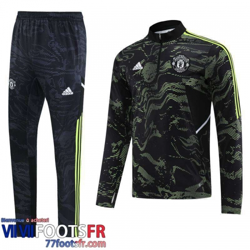 Survetement de Foot Manchester United noir Homme 2022 2023 TG624