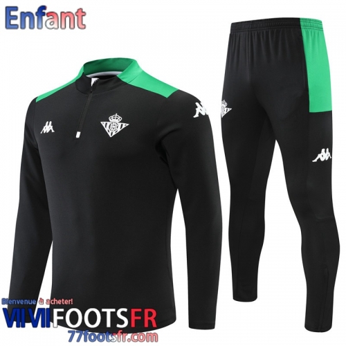 Survetement de Foot Real Betis noir Enfant 2022 2023 TK269