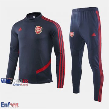 Promo: Ensemble Survetement Arsenal FC Enfant Bleu Saphir 2019/2020 Nouveau