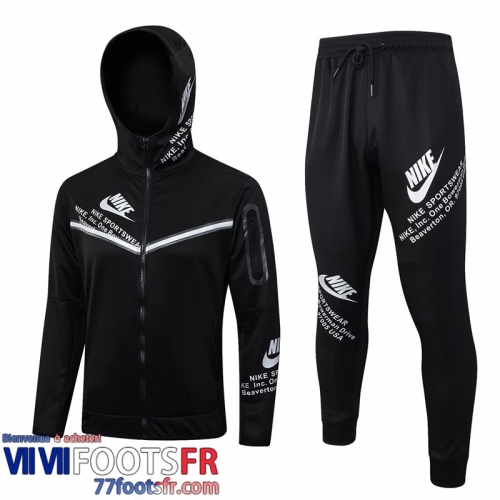 Veste Foot - Sweat A Capuche Sport noir Homme 2023 2024 JK781