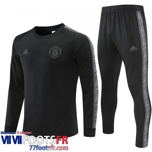 Survetement de Foot Manchester United noir Homme 2022 2023 TG274