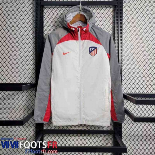 Coupe Vent Atletico Madrid White Homme 2023 2024 D97