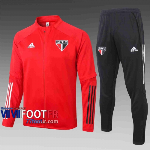 Veste de foot Sao paulo 2020 2021 rouge A307#