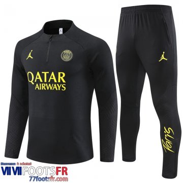 Survetement de Foot PSG noir Homme 2022 2023 TG723