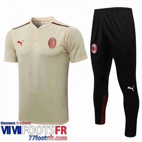 Polo foot AC Milan abricot Homme 21 22 PL219