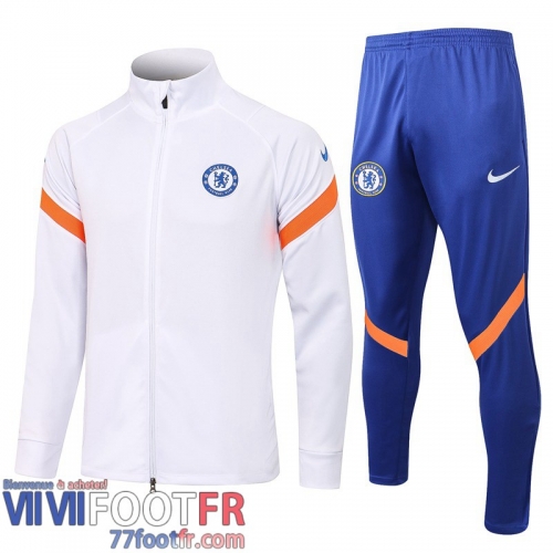 Veste Foot Chelsea blanc Uomo 2021 2022 JK65