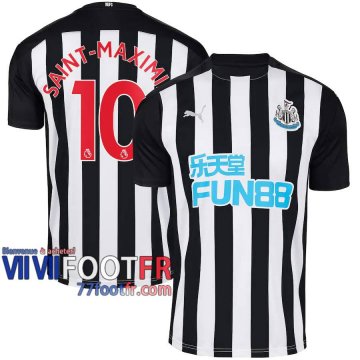 77footfr Newcastle United Maillot de foot Saint-Maximin #10 Domicile 20-21