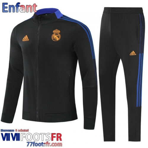 Veste Foot Real Madrid noir Enfant 21 22 TK222