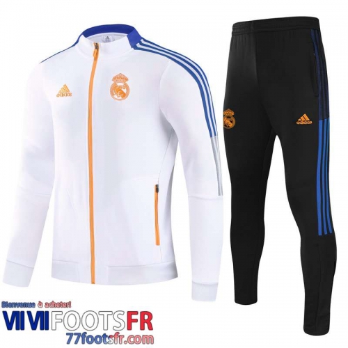 Veste Foot Real Madrid blanche Enfant 21 22 TK154