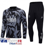 Survetement de Foot PSG camouflage gris Homme 2022 2023 TG589